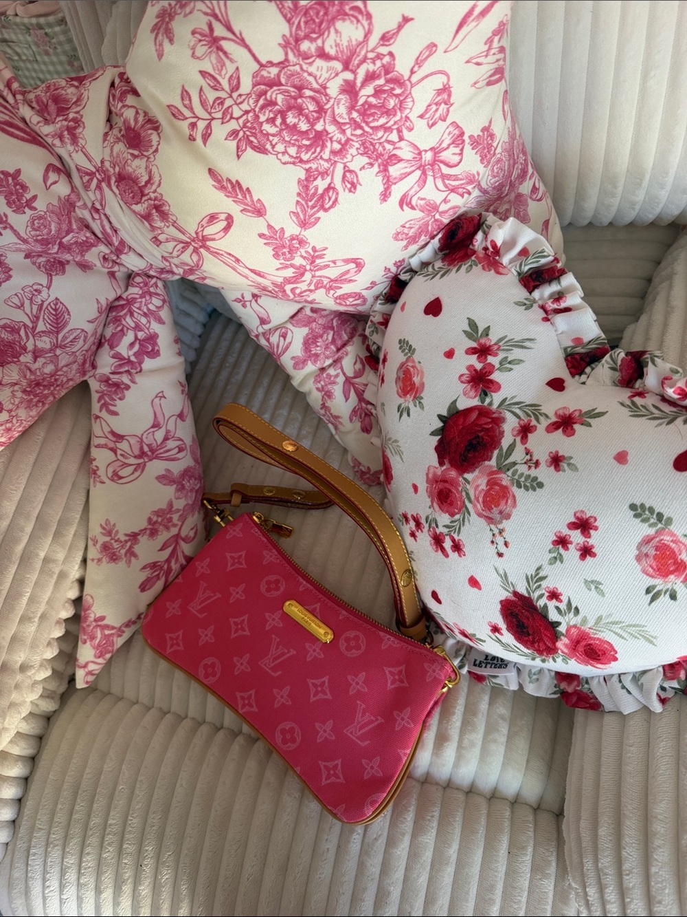 Louis Vuitton Pink Mini Wristlet Pouchette
